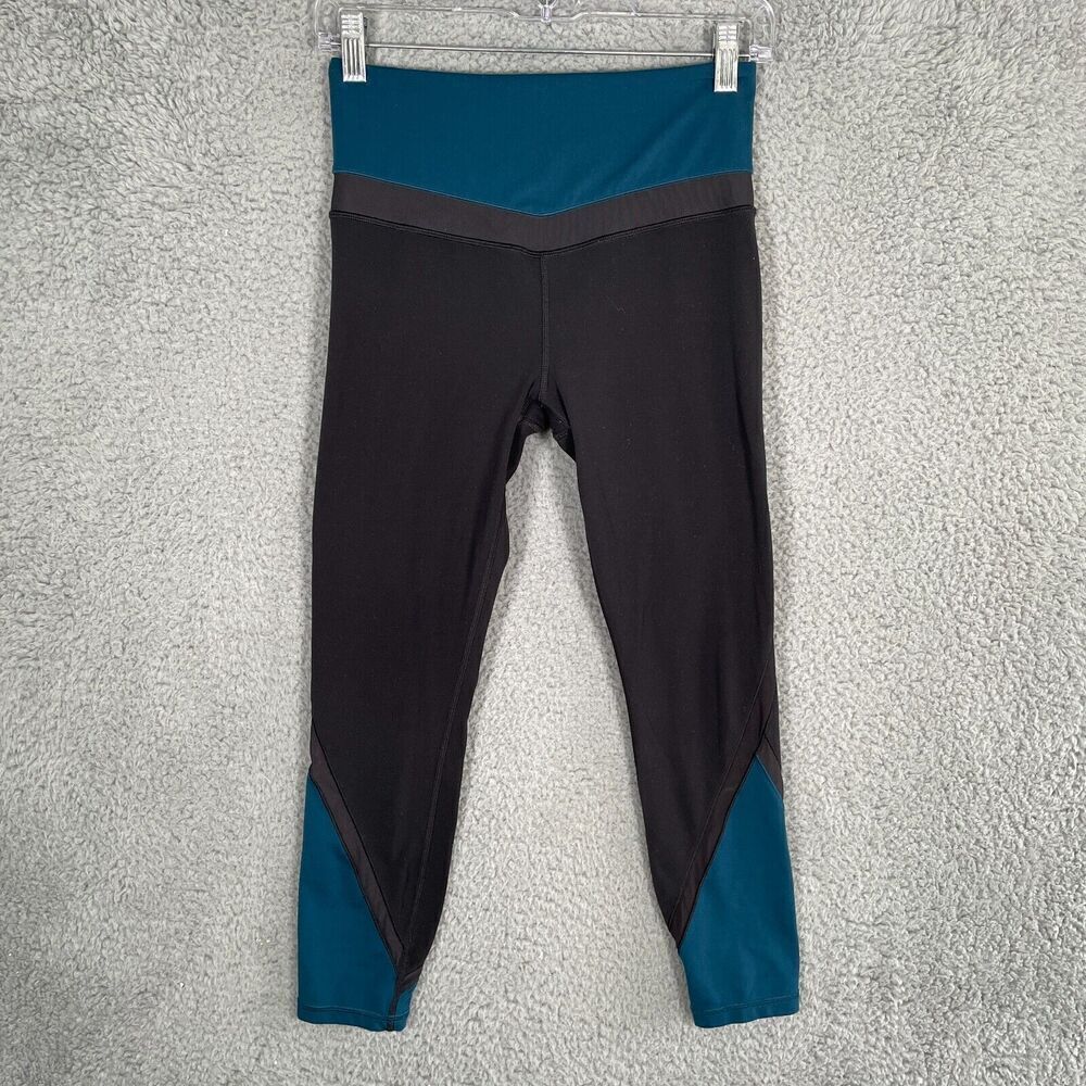 ATHLETA 405641 ELEVATION 7/8 TIGHT POWERVITA PANT SIZE Small Black Dark Teal
